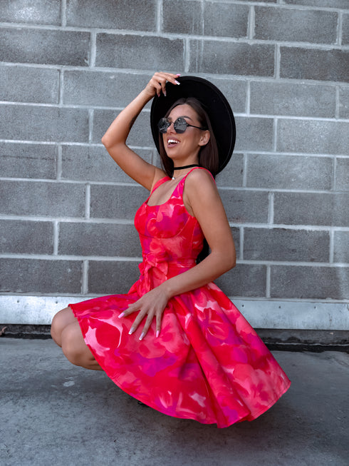 Corset dress "MARAKUJA A602" - PINK